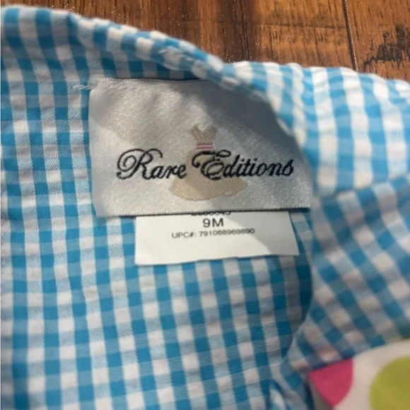 NWT Rare Editions Easter Bunny Polka Dot Baby Girl Set, 9 Months - Picture 3 of 10